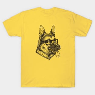 Smart German Shepherd Dog T-Shirt